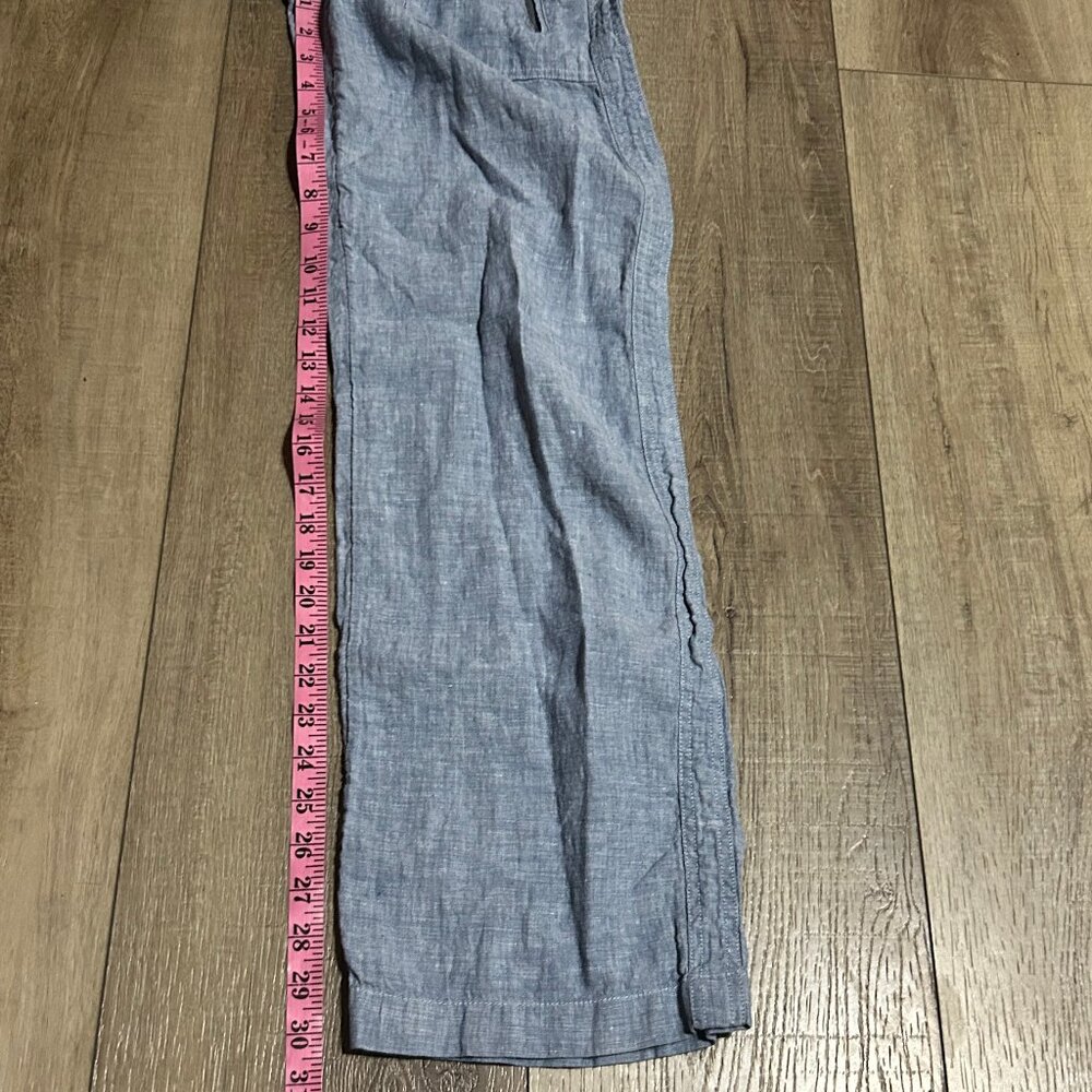ATHLETA Cabo Linen Wide Leg Pants Size 2 Chambray Blue - Picture 10 of 12